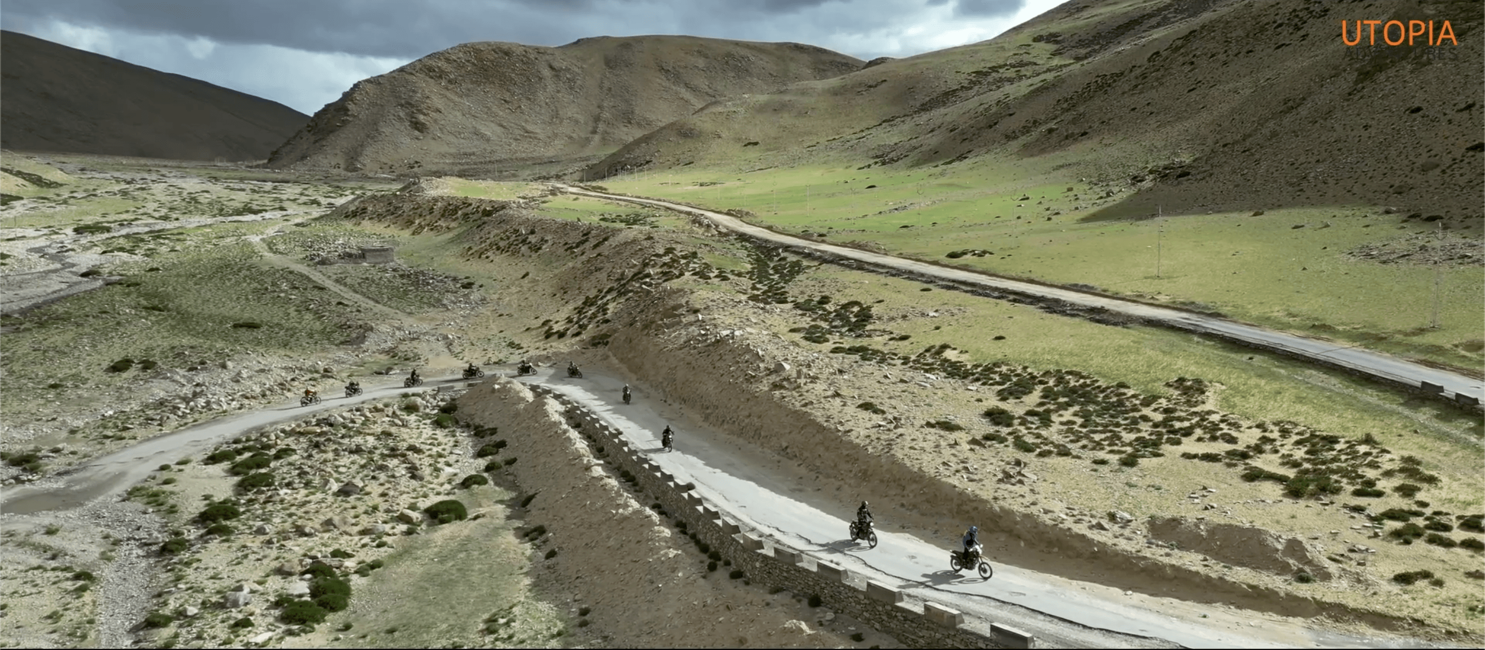 Mountain riders on the trail